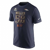 Denver Broncos Von Miller Nike Super Bowl 50 Champions Game MVP Name x26 Number WEM T-Shirt - Navy Blue,baseball caps,new era cap wholesale,wholesale hats